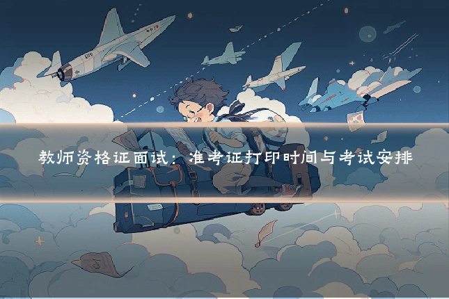 教师资格证面试:准考证打印时间与考试安排