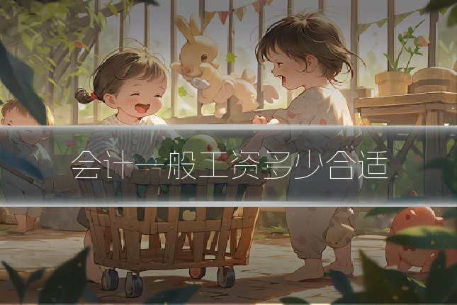 会计一般工资多少合适