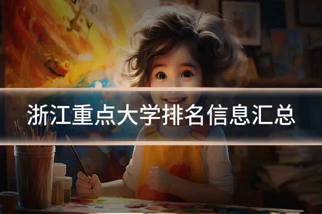 浙江重点大学排名信息汇总