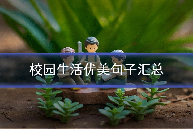 校园生活优美句子汇总