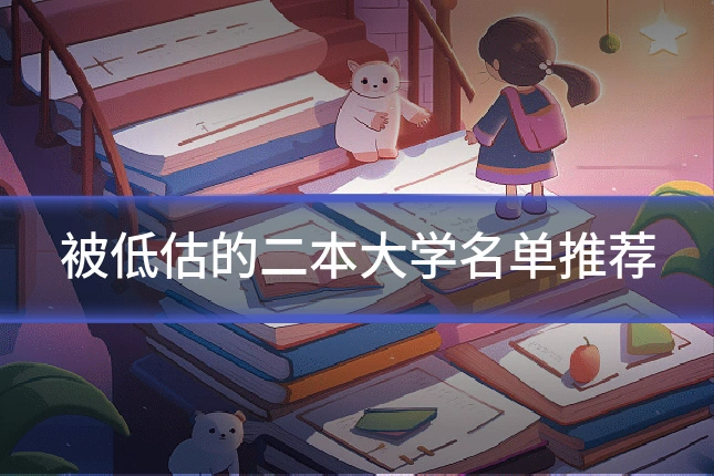被低估的二本大学名单推荐