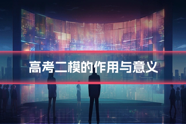 高考二模的作用与意义