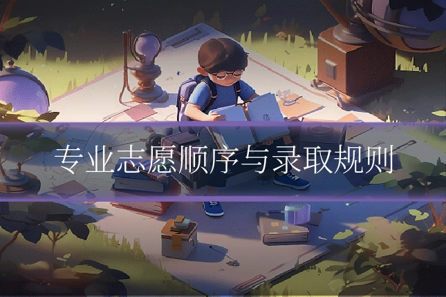 专业志愿顺序与录取规则