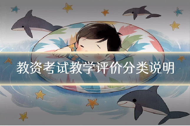 教资考试教学评价分类说明
