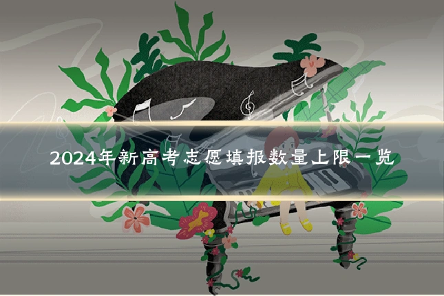2024年新高考志愿填报数量上限一览