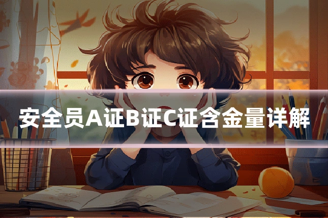 安全员A证B证C证含金量详解