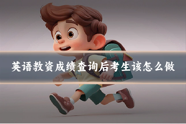 英语教资成绩查询后考生该怎么做