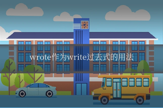 wrote作为write过去式的用法