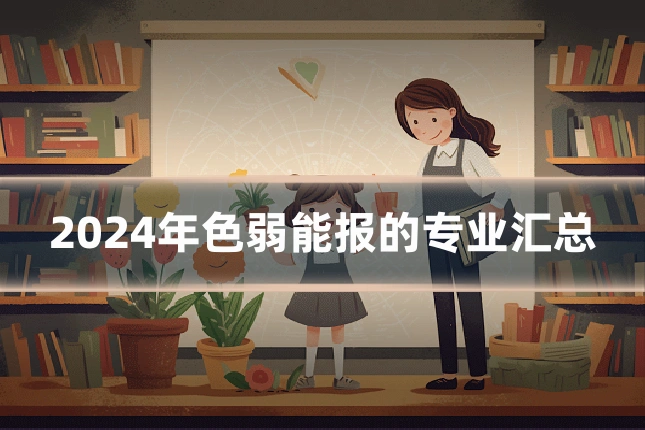2024年色弱能报的专业汇总