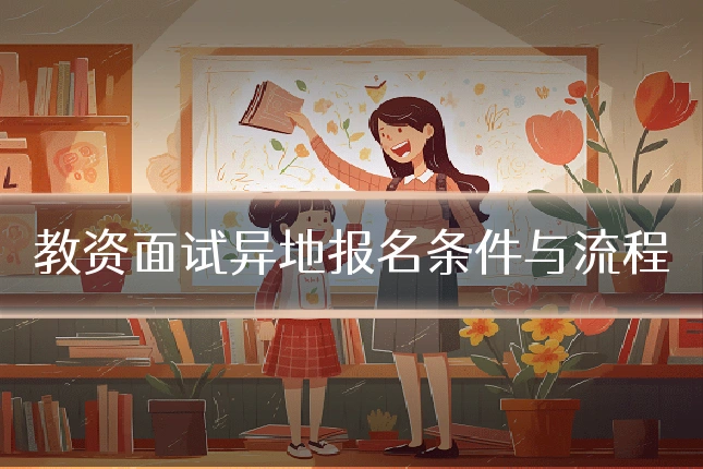 教资面试异地报名条件与流程