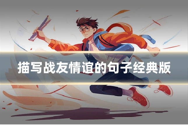 描写战友情谊的句子经典版