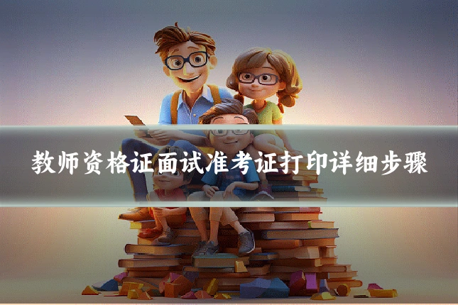 教师资格证面试准考证打印详细步骤
