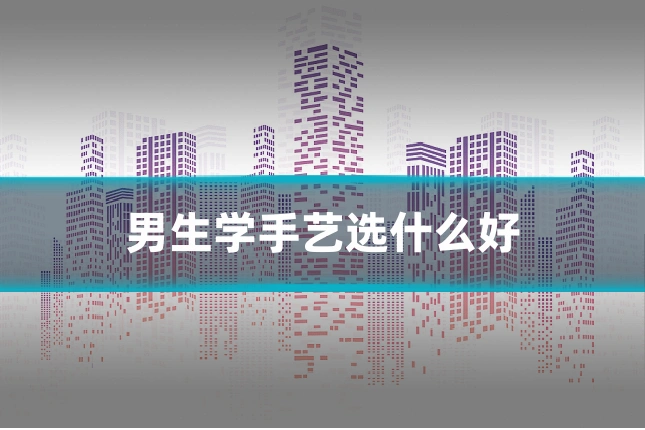 男生学手艺选什么好