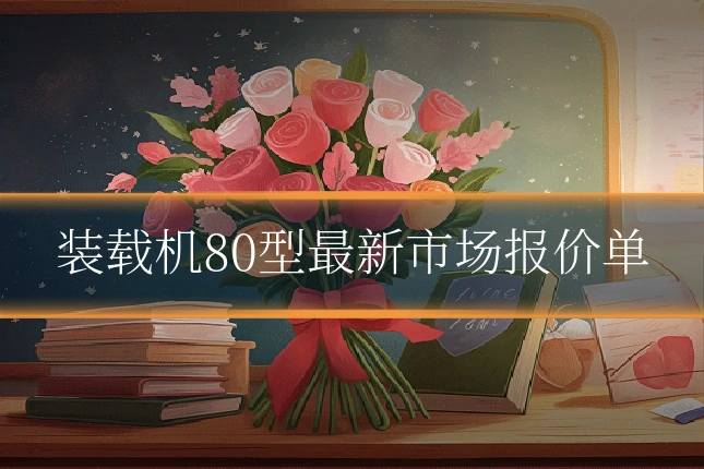 装载机80型最新市场报价单