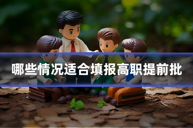 哪些情况适合填报高职提前批