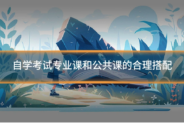 自学考试专业课和公共课的合理搭配