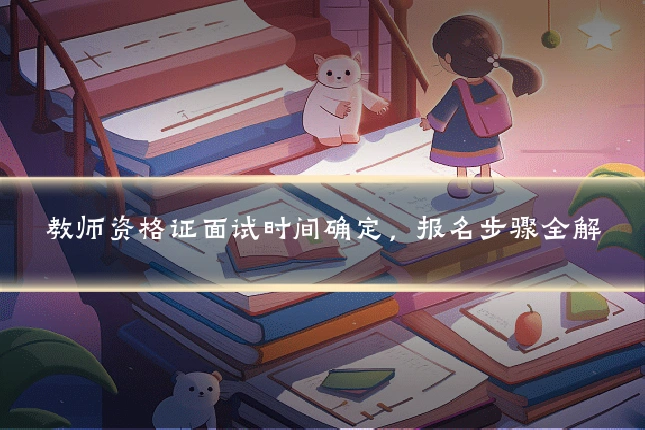 教师资格证面试时间确定,报名步骤全解