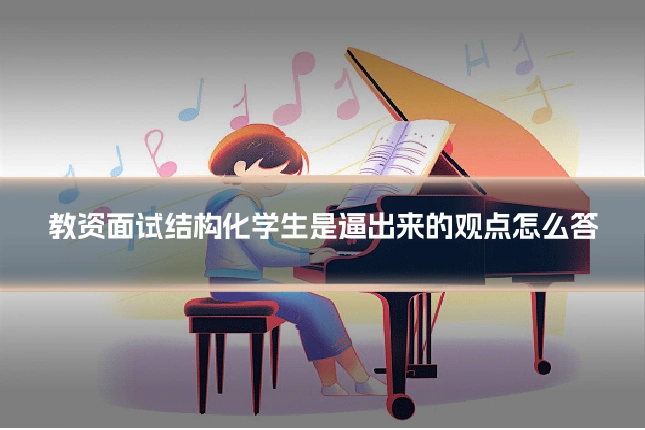 教资面试结构化学生是逼出来的观点怎么答