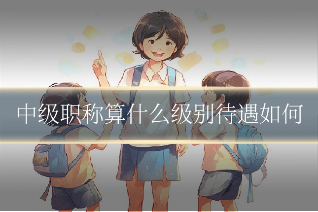 中级职称算什么级别待遇如何
