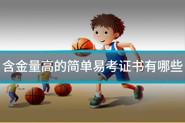 含金量高的简单易考证书有哪些