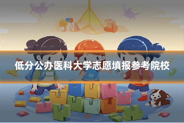 低分公办医科大学志愿填报参考院校