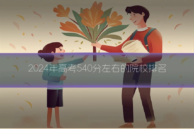 2024年高考540分左右的院校排名
