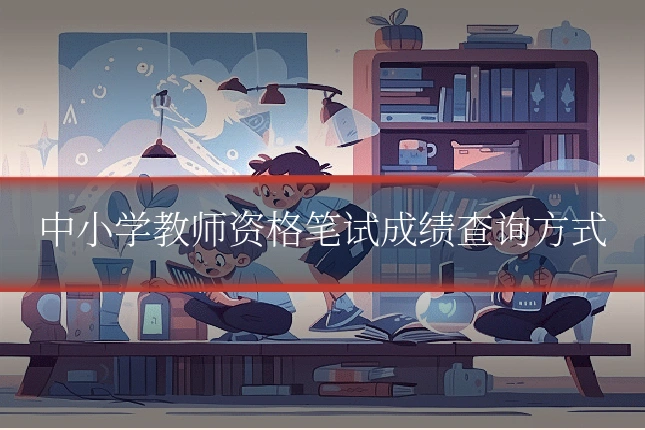 中小学教师资格笔试成绩查询方式