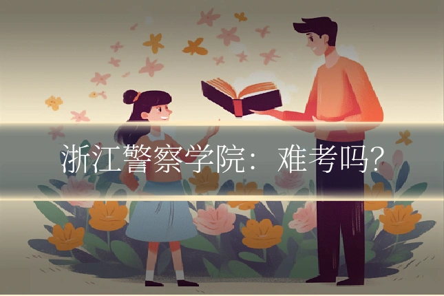 浙江警察学院:难考吗?