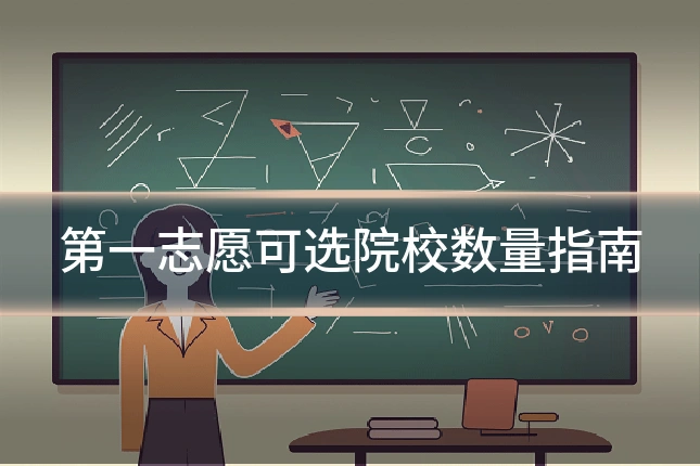 第一志愿可选院校数量指南