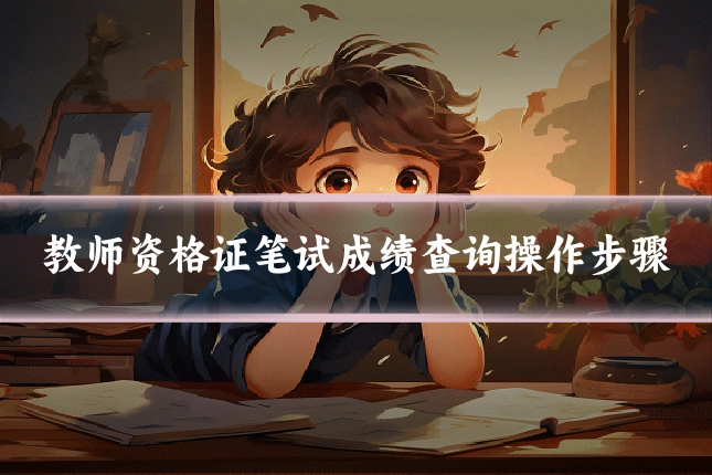 教师资格证笔试成绩查询操作步骤