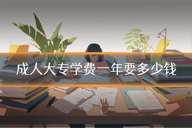 成人大专学费一年要多少钱