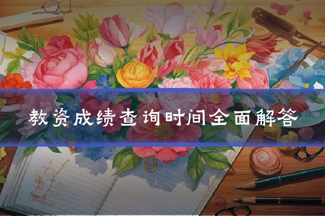 教资成绩查询时间全面解答