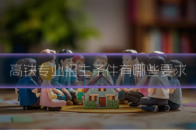 高铁专业招生条件有哪些要求
