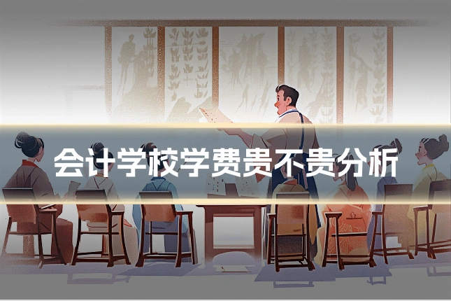 会计学校学费贵不贵分析