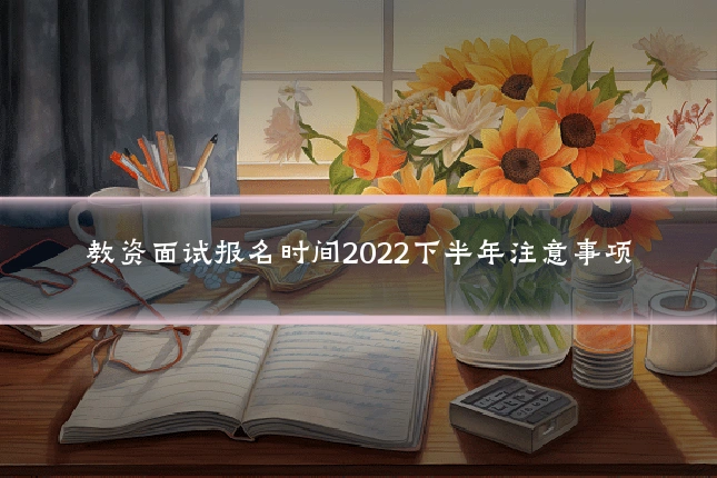 教资面试报名时间2022下半年注意事项