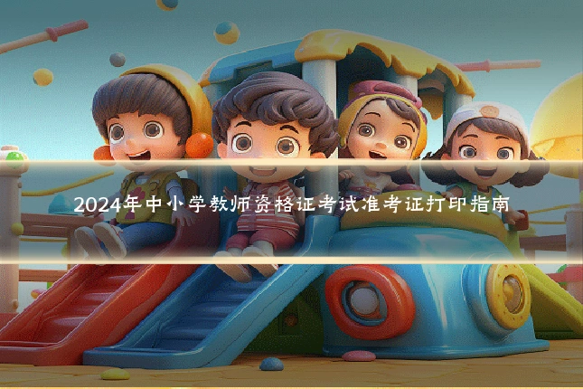 2024年中小学教师资格证考试准考证打印指南