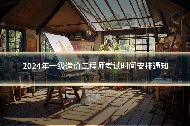 2024年一级造价工程师考试时间安排通知