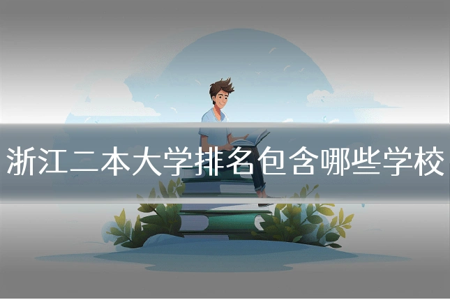 浙江二本大学排名包含哪些学校