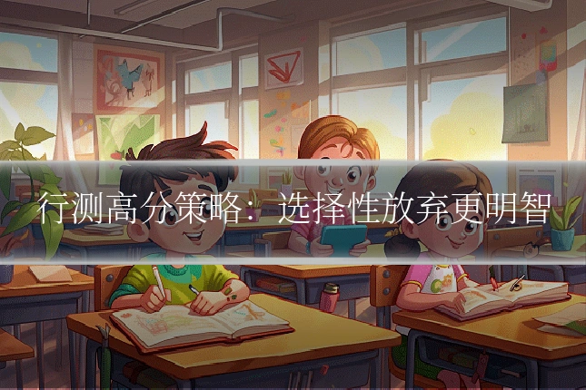 行测高分策略:选择性放弃更明智