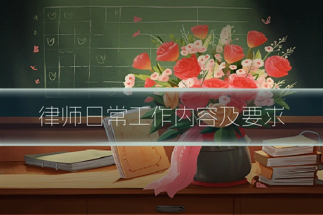 律师日常工作内容及要求