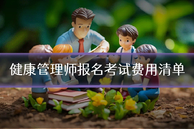 健康管理师报名考试费用清单