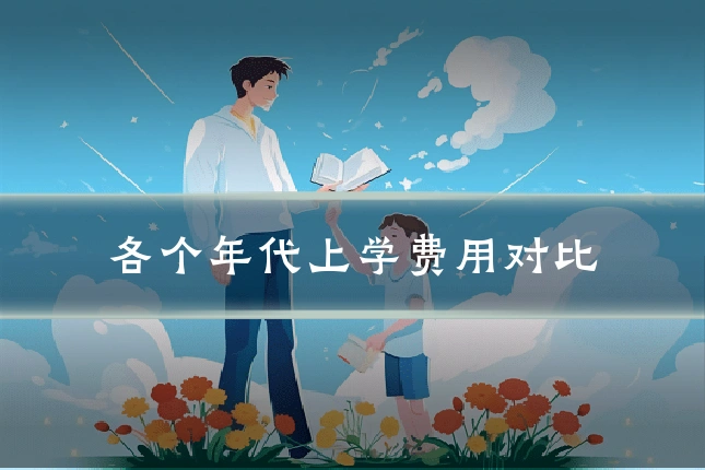 各个年代上学费用对比