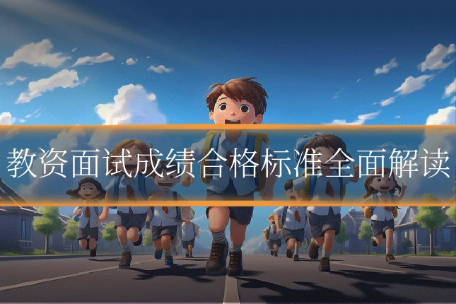 教资面试成绩合格标准全面解读