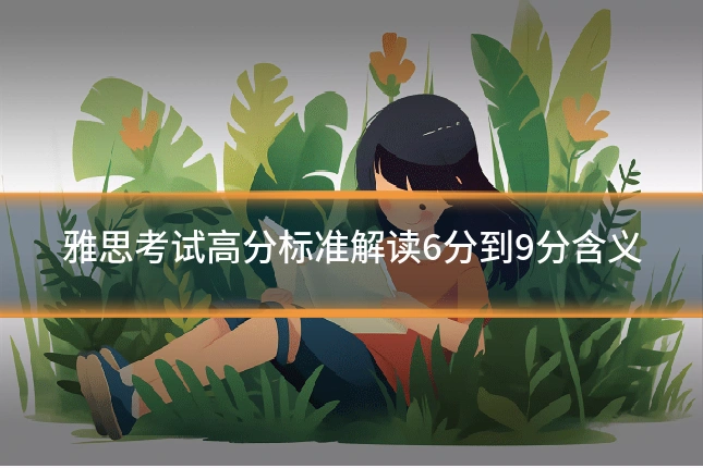雅思考试高分标准解读6分到9分含义