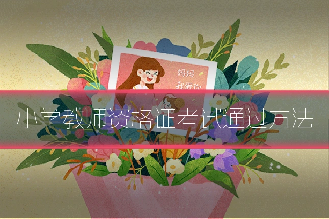 小学教师资格证考试通过方法