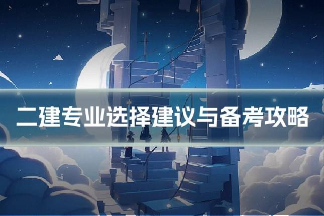 二建专业选择建议与备考攻略