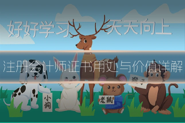 注册会计师证书用处与价值详解
