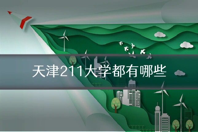 天津211大学都有哪些