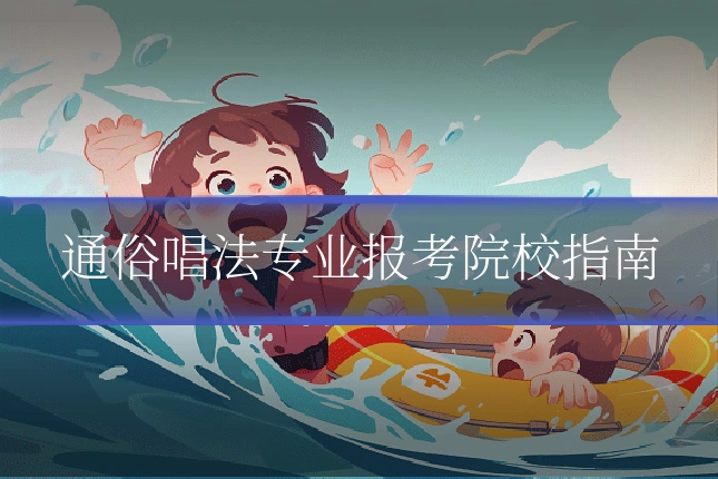 通俗唱法专业报考院校指南