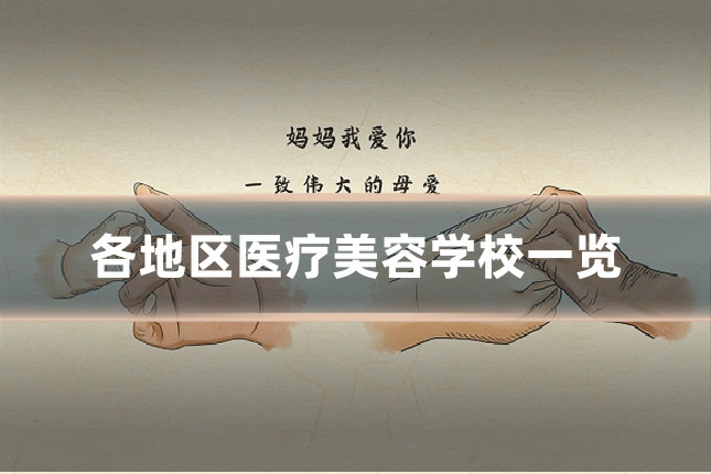 各地区医疗美容学校一览